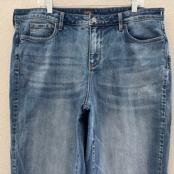 NYDJ Not Your Daughters Jemma Barrel Jeans Denim Blue High Rise Med Casual 14 - Picture 8 of 12